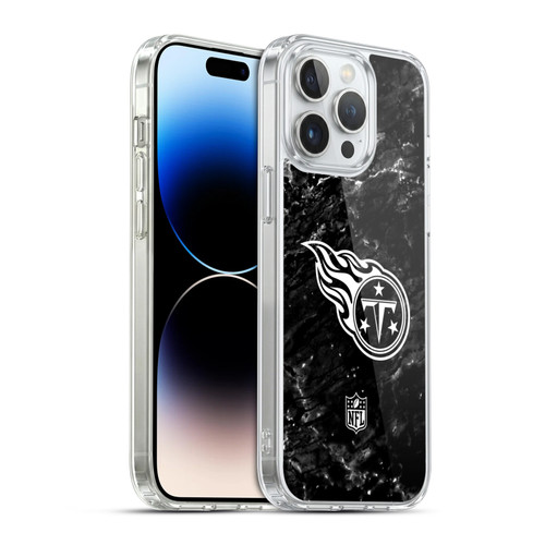 NFL Tennessee Titans Artwork Marble Soft Gel Case for Apple iPhone 14 Pro Max & MagSafe