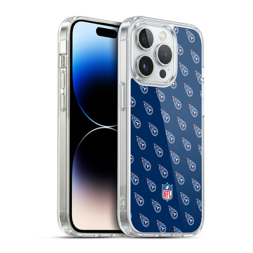 NFL Tennessee Titans Artwork Patterns Soft Gel Case for Apple iPhone 14 Pro & MagSafe