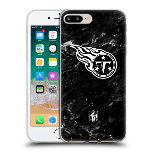 NFL Tennessee Titans Artwork Marble Soft Gel Case for Apple iPhone 7 Plus / iPhone 8 Plus