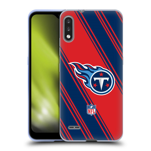 NFL Tennessee Titans Artwork Stripes Soft Gel Case for LG K22