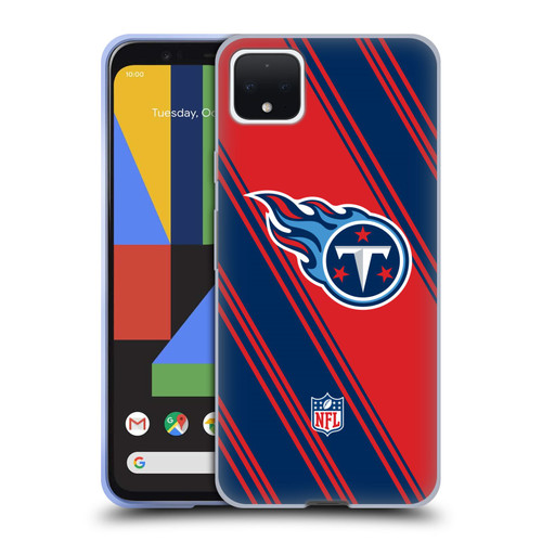 NFL Tennessee Titans Artwork Stripes Soft Gel Case for Google Pixel 4 XL