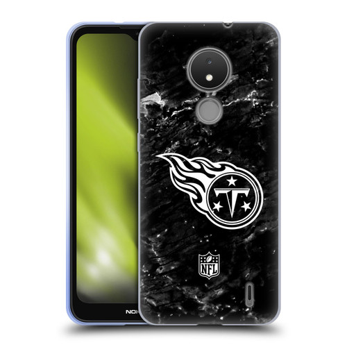 NFL Tennessee Titans Artwork Marble Soft Gel Case for Nokia C21