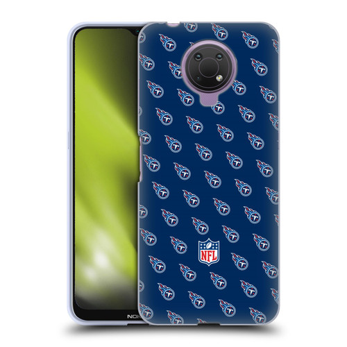 NFL Tennessee Titans Artwork Patterns Soft Gel Case for Nokia G10