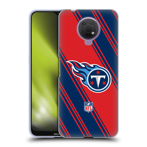 NFL Tennessee Titans Artwork Stripes Soft Gel Case for Nokia G10