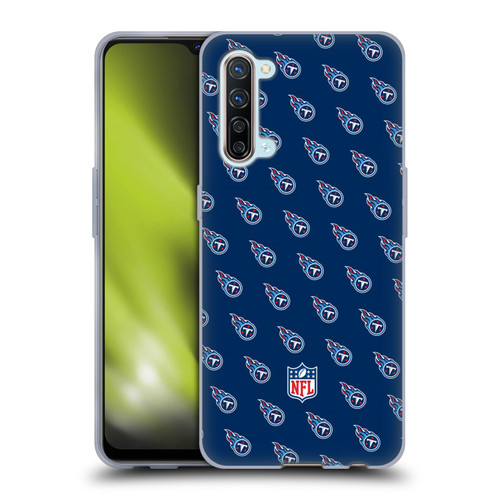 NFL Tennessee Titans Artwork Patterns Soft Gel Case for OPPO Find X2 Lite 5G