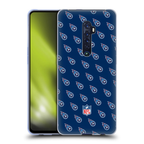 NFL Tennessee Titans Artwork Patterns Soft Gel Case for OPPO Reno 2
