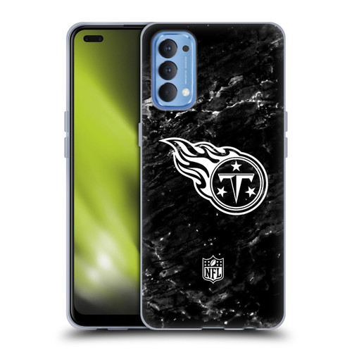NFL Tennessee Titans Artwork Marble Soft Gel Case for OPPO Reno 4 5G