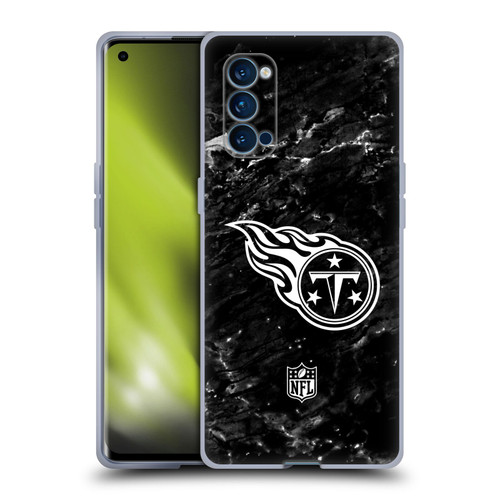 NFL Tennessee Titans Artwork Marble Soft Gel Case for OPPO Reno 4 Pro 5G
