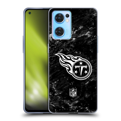 NFL Tennessee Titans Artwork Marble Soft Gel Case for OPPO Reno7 5G / Find X5 Lite