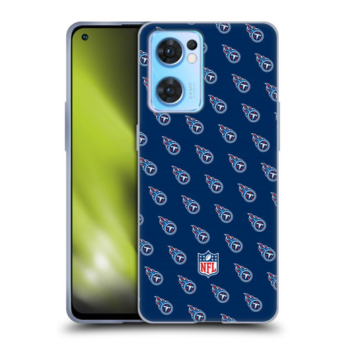 NFL Tennessee Titans Artwork Patterns Soft Gel Case for OPPO Reno7 5G / Find X5 Lite