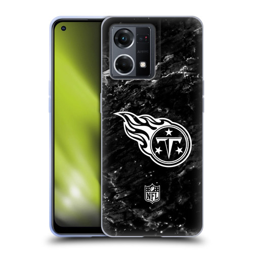 NFL Tennessee Titans Artwork Marble Soft Gel Case for OPPO Reno8 4G