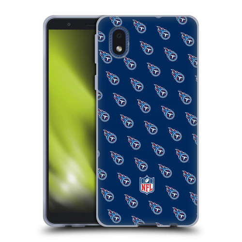 NFL Tennessee Titans Artwork Patterns Soft Gel Case for Samsung Galaxy A01 Core (2020)