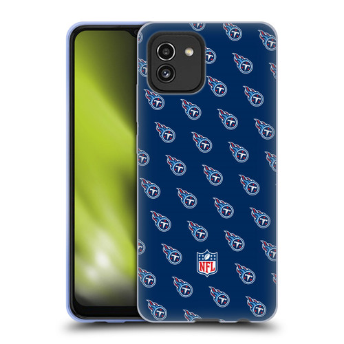 NFL Tennessee Titans Artwork Patterns Soft Gel Case for Samsung Galaxy A03 (2021)