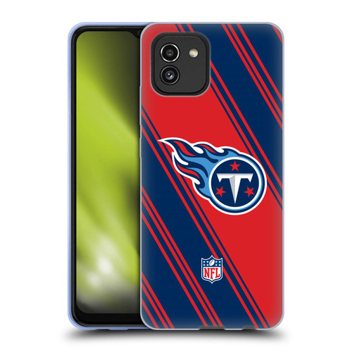 NFL Tennessee Titans Artwork Stripes Soft Gel Case for Samsung Galaxy A03 (2021)