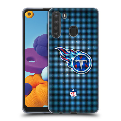NFL Tennessee Titans Artwork LED Soft Gel Case for Samsung Galaxy A21 (2020)