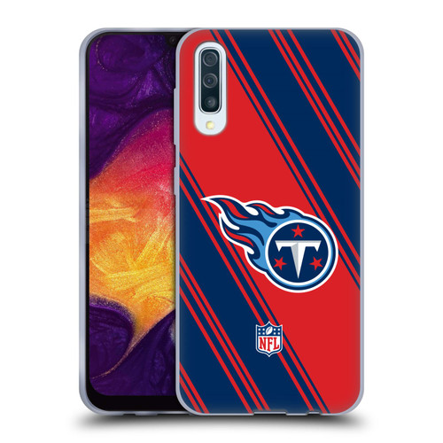 NFL Tennessee Titans Artwork Stripes Soft Gel Case for Samsung Galaxy A50/A30s (2019)
