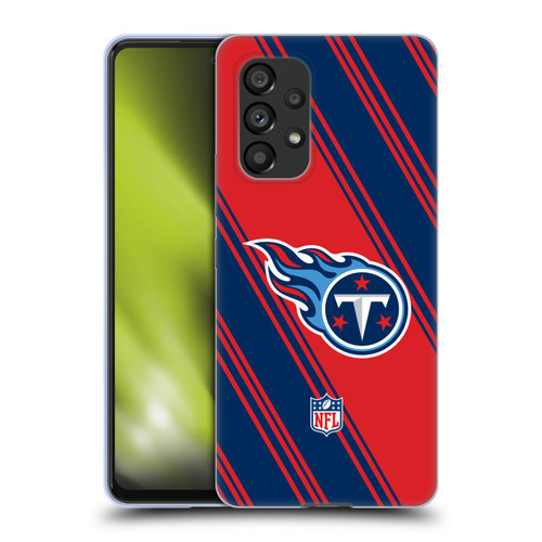 NFL Tennessee Titans Artwork Stripes Soft Gel Case for Samsung Galaxy A53 5G (2022)
