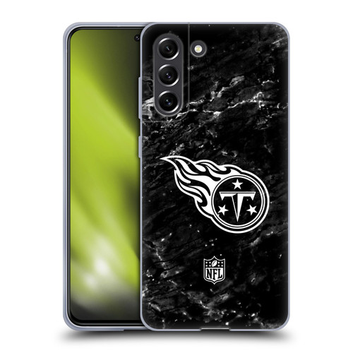NFL Tennessee Titans Artwork Marble Soft Gel Case for Samsung Galaxy S21 FE 5G