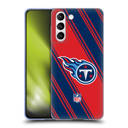 NFL Tennessee Titans Artwork Stripes Soft Gel Case for Samsung Galaxy S21 5G