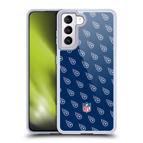 NFL Tennessee Titans Artwork Patterns Soft Gel Case for Samsung Galaxy S21 5G