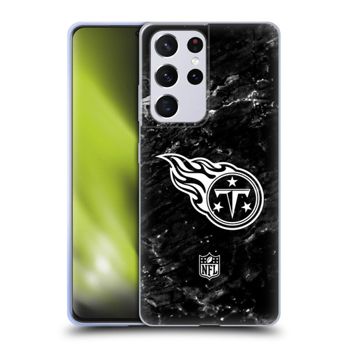 NFL Tennessee Titans Artwork Marble Soft Gel Case for Samsung Galaxy S21 Ultra 5G