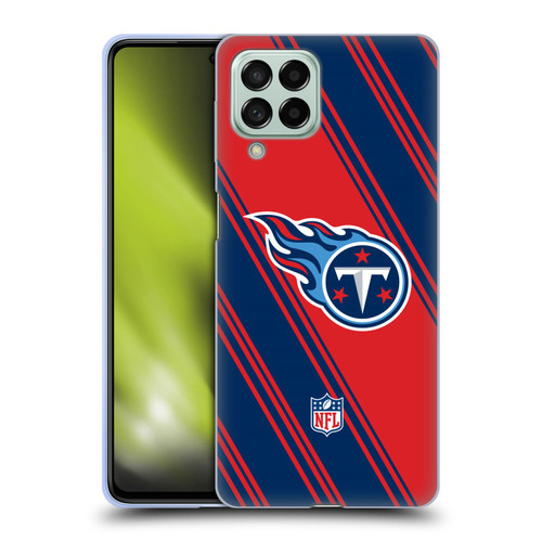 NFL Tennessee Titans Artwork Stripes Soft Gel Case for Samsung Galaxy M53 (2022)