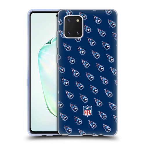 NFL Tennessee Titans Artwork Patterns Soft Gel Case for Samsung Galaxy Note10 Lite