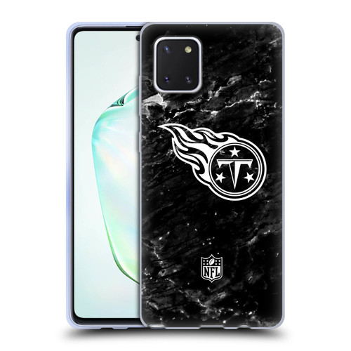 NFL Tennessee Titans Artwork Marble Soft Gel Case for Samsung Galaxy Note10 Lite