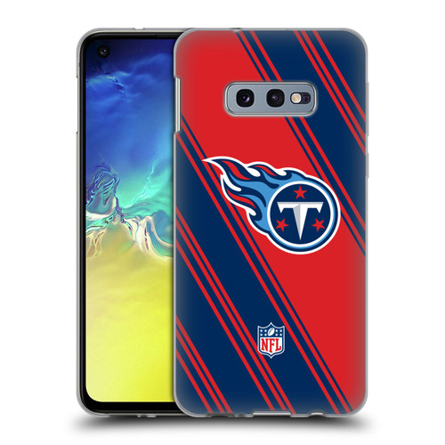 NFL Tennessee Titans Artwork Stripes Soft Gel Case for Samsung Galaxy S10e
