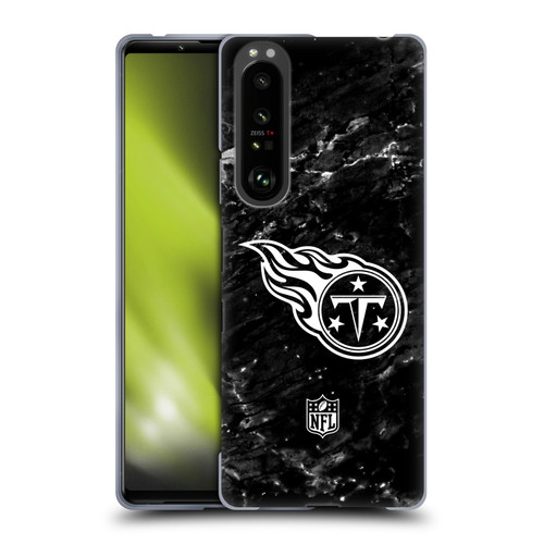 NFL Tennessee Titans Artwork Marble Soft Gel Case for Sony Xperia 1 III