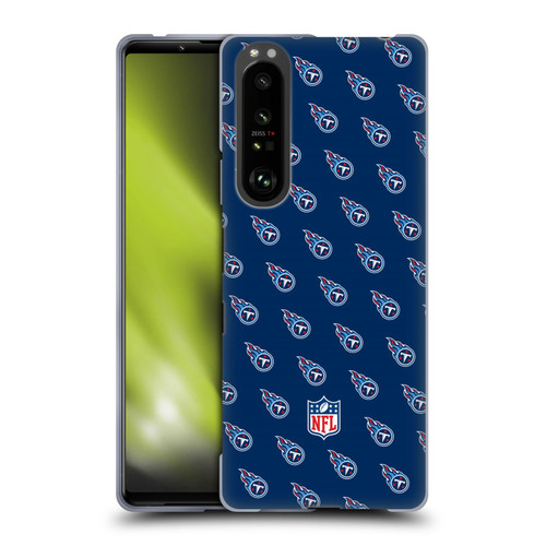 NFL Tennessee Titans Artwork Patterns Soft Gel Case for Sony Xperia 1 III