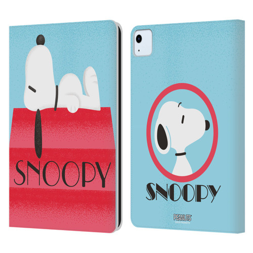 Peanuts Snoopy Deco Dreams House Leather Book Wallet Case Cover For Apple iPad Air 11 2020/2022/2024