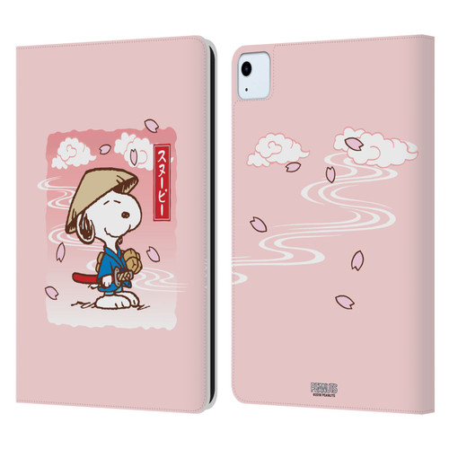 Peanuts Oriental Snoopy Samurai Leather Book Wallet Case Cover For Apple iPad Air 11 2020/2022/2024
