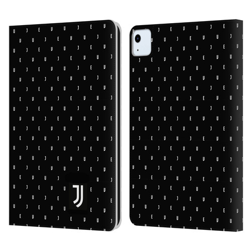 Juventus Football Club Lifestyle 2 Black Logo Type Pattern Leather Book Wallet Case Cover For Apple iPad Air 11 2020/2022/2024