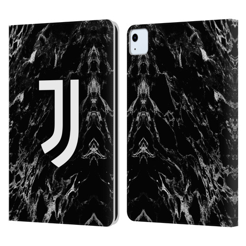 Juventus Football Club Marble Black Leather Book Wallet Case Cover For Apple iPad Air 11 2020/2022/2024