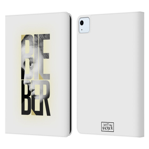 Justin Bieber Purpose B&w Mirror Calendar Text Leather Book Wallet Case Cover For Apple iPad Air 2020 / 2022