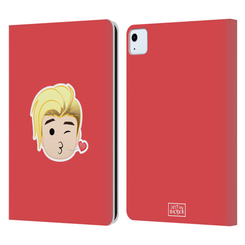 Justin Bieber Justmojis Kiss Leather Book Wallet Case Cover For Apple iPad Air 2020 / 2022