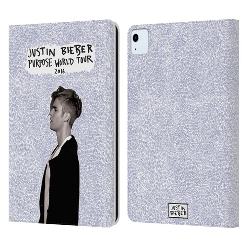 Justin Bieber Purpose World Tour 2016 Leather Book Wallet Case Cover For Apple iPad Air 2020 / 2022