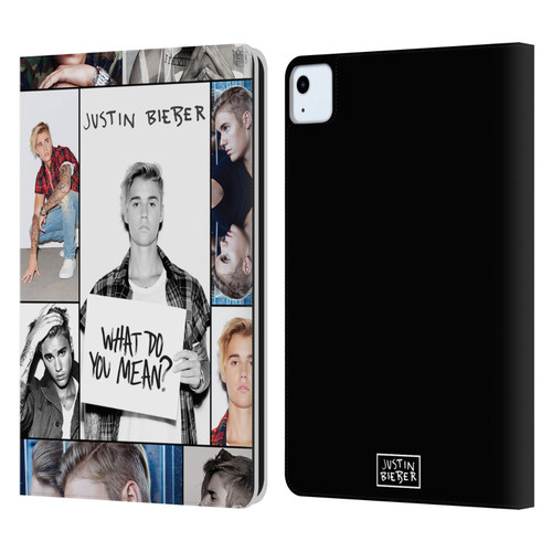 Justin Bieber Purpose Grid Poster Leather Book Wallet Case Cover For Apple iPad Air 2020 / 2022