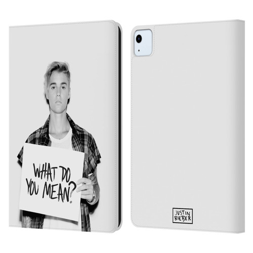 Justin Bieber Purpose What Do You Mean Photo Leather Book Wallet Case Cover For Apple iPad Air 2020 / 2022
