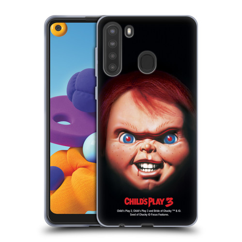 Child's Play III Key Art Doll Illustration Soft Gel Case for Samsung Galaxy A21 (2020)