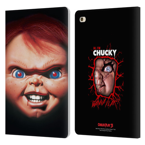 Child's Play III Key Art Doll Illustration Leather Book Wallet Case Cover For Apple iPad mini 4