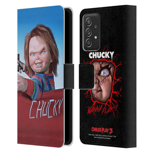 Child's Play III Key Art On Set Leather Book Wallet Case Cover For Samsung Galaxy A53 5G (2022)