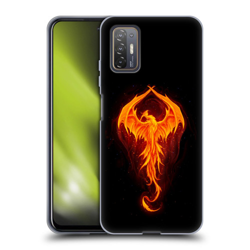 Christos Karapanos Dark Hours Dragon Phoenix Soft Gel Case for HTC Desire 21 Pro 5G