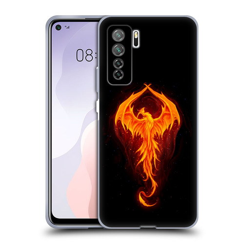 Christos Karapanos Dark Hours Dragon Phoenix Soft Gel Case for Huawei Nova 7 SE/P40 Lite 5G