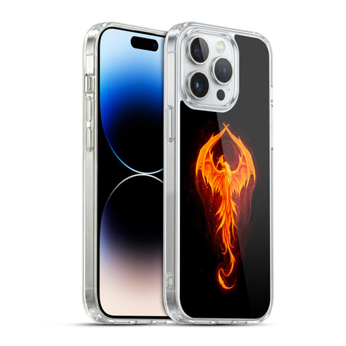 Christos Karapanos Dark Hours Dragon Phoenix Soft Gel Case for Apple iPhone 14 Pro Max & MagSafe