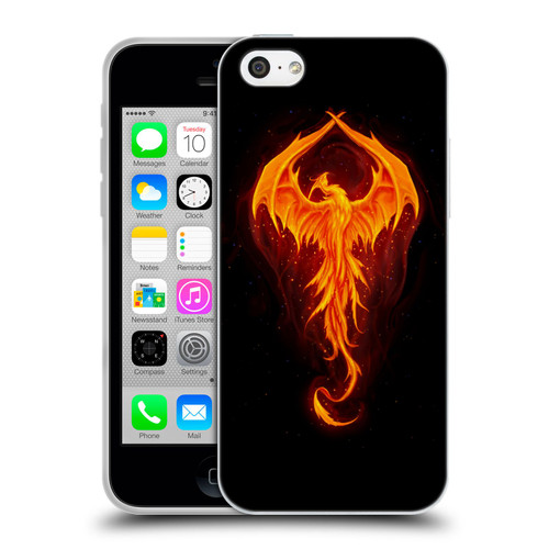 Christos Karapanos Dark Hours Dragon Phoenix Soft Gel Case for Apple iPhone 5c