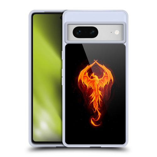 Christos Karapanos Dark Hours Dragon Phoenix Soft Gel Case for Google Pixel 7