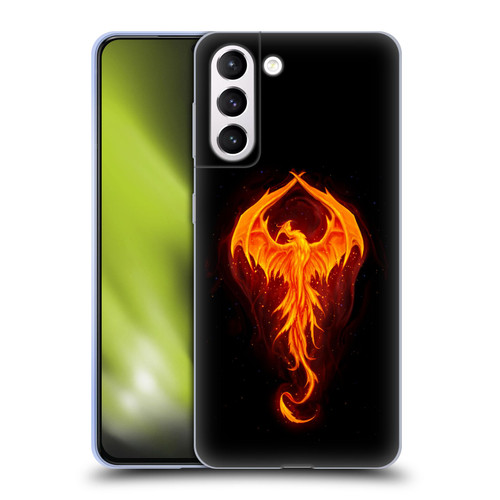 Christos Karapanos Dark Hours Dragon Phoenix Soft Gel Case for Samsung Galaxy S21+ 5G