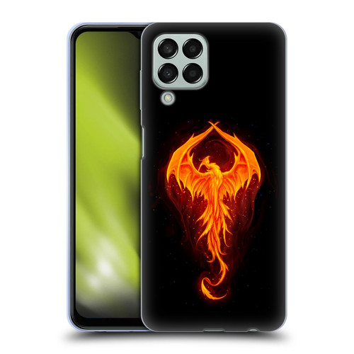 Christos Karapanos Dark Hours Dragon Phoenix Soft Gel Case for Samsung Galaxy M33 (2022)